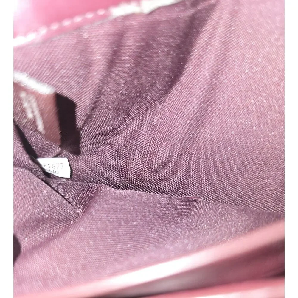 coach burgundy long wallet smooth leather Style F1677 51936